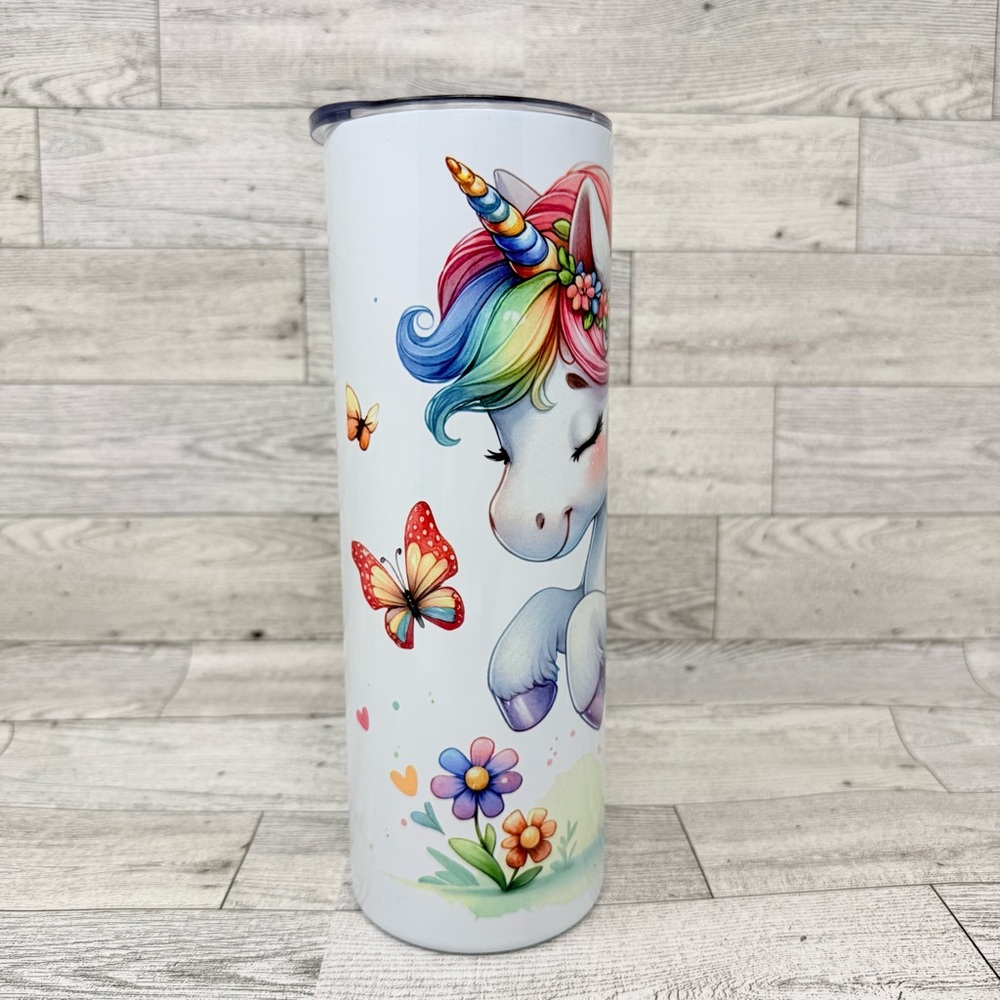 NEW- “Unicorn” 20oz Stainless Steel Tumbler Hot/Cold Drinks - Picture 4 of 6